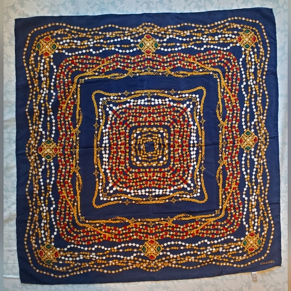 Chanel Silk Scarf - Picture 1 of 11